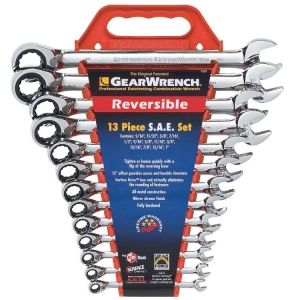 GearWrench 9509 Ratcheting Combination Spanner Set reversible imperial 13 Pieces